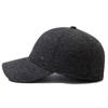 Outdoor Middle-Aged and Elderly Cap Men's Winter Warm Baseball Cap Dad Cotton Cap Ear Protection Peak Cap