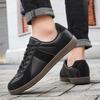 Large Size German Training Shoes Men's Leather Surface White Shoes Spring and Autumn Trend Beef Tendon Sole Fashion Versatile Couple Board Shoes