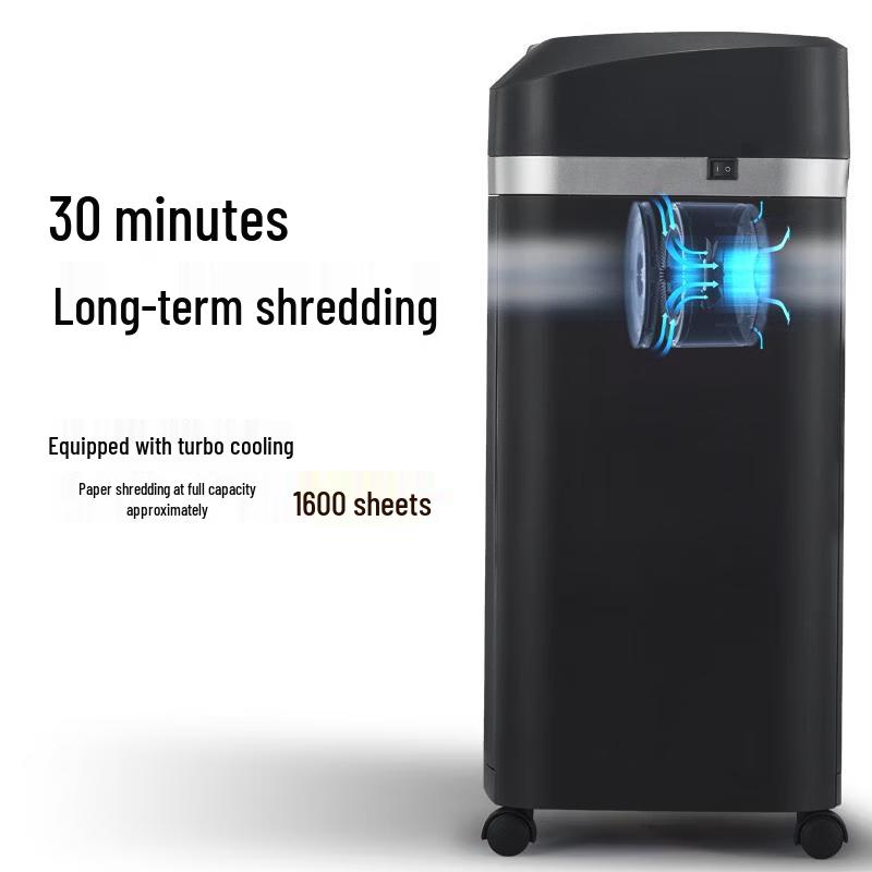 Comix P-5 Micro-Cut Office Shredder, 8-Sheet, 30-Min Run, 22L Bin