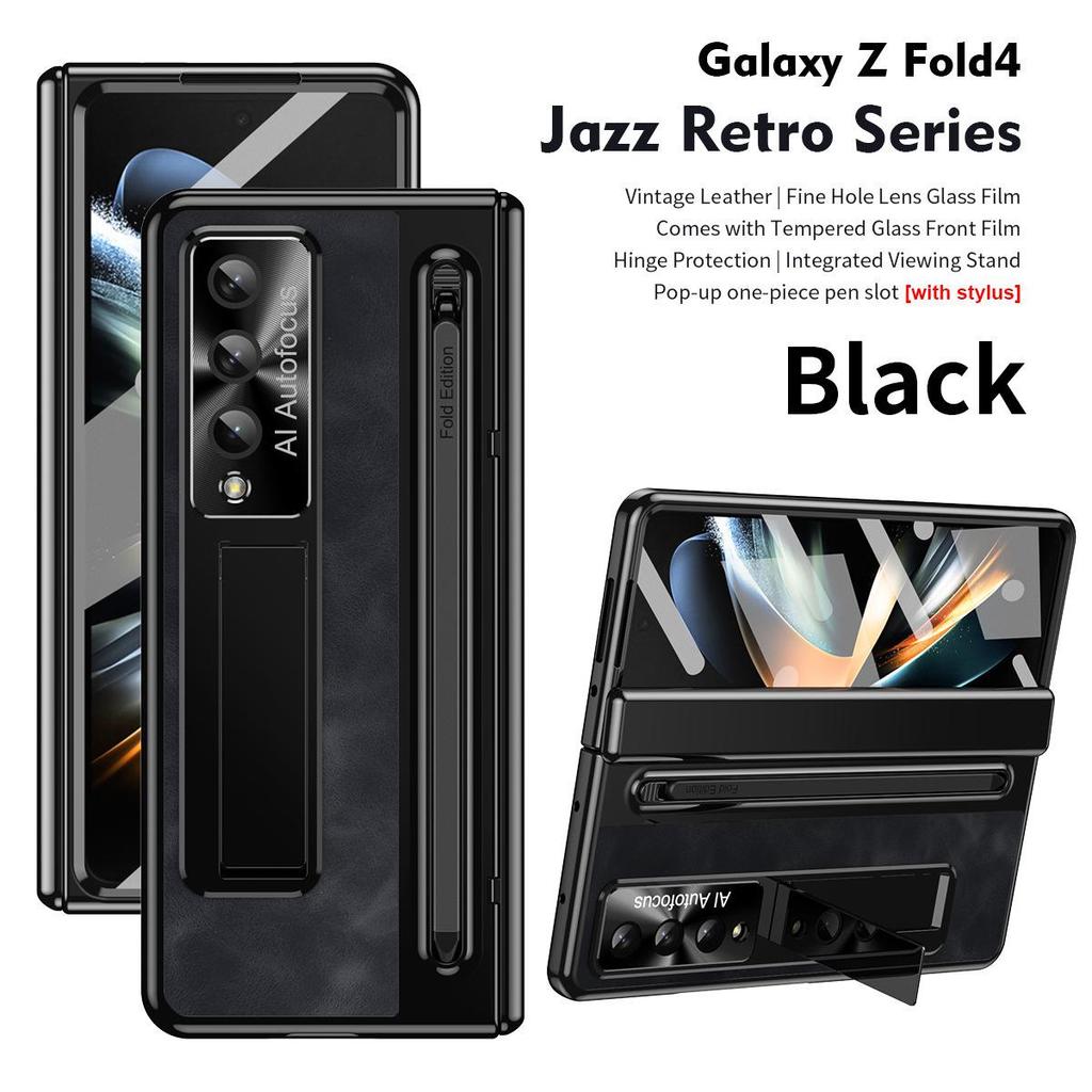 Чехол с полной защитой для Samsung Z Fold4/5/6/7: Включает чехол для ручки, пленочную петлю и защиту складного экрана.