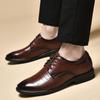 Высококлассные оксфорды мужские туфли из натуральной кожи на шнуровке мужская повседневная обувь люксовый бренд деловая офисная формальная мужская обувь класса люкс