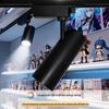Anti-Glare LED Track Light: 40W Energy-Saving Spotlight for Stores & Exhibitions