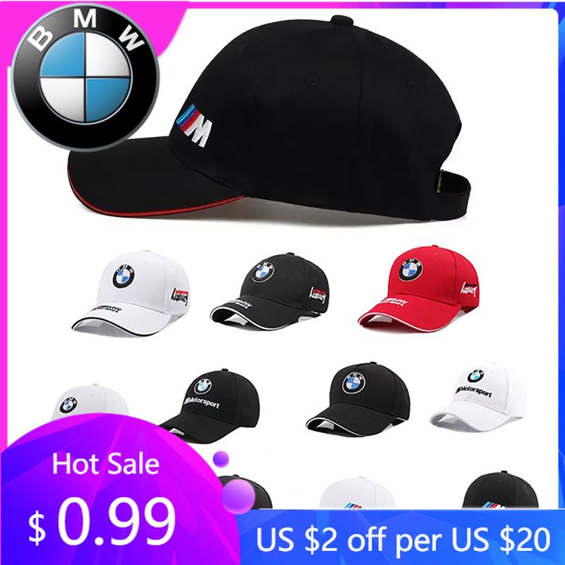 LOCUK1 2026 Car Sticker BMW Baseball Cap Outdoor Summer Sports Hat Embroidered Men Women Baseball Cap for BMW M POWER X3 X5 X6 E90 E70
