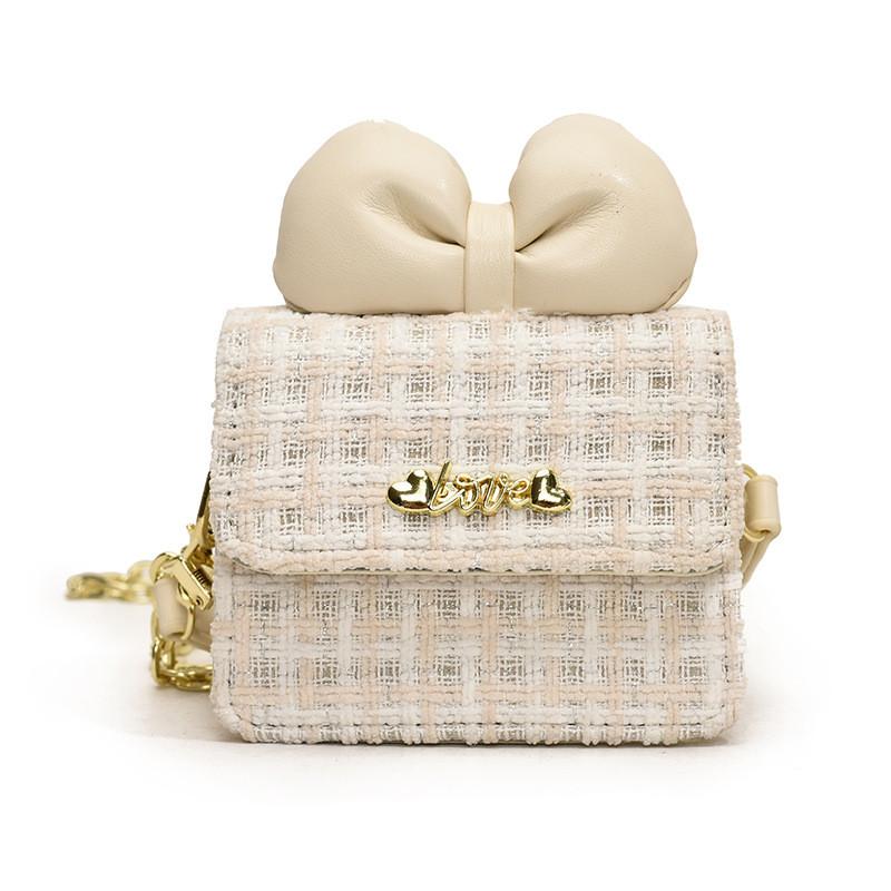 Сладкое Сердце Бант Детская Сумка Современный Шик Дизайн Цепочки Дышащая ПУ Сумка Через Плечо Для Мальчиков И Девочек