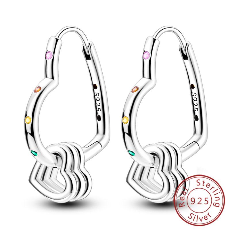 S Медные серьги-кольца Сверкающая звезда луна U Серьги в форме сердца бабочки для женщин для вечеринки свадьбы ювелирные изделия