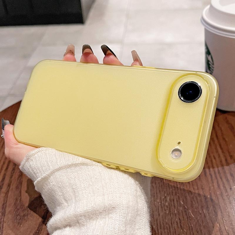 0,45 мм Ультратонкий Матовый Мягкий Силиконовый Чехол Для iPhone Air 17 16 15 14 Pro Max Plus 16E Конфетный Цвет Полупрозрачный Тонкий Прозрачный Корпус