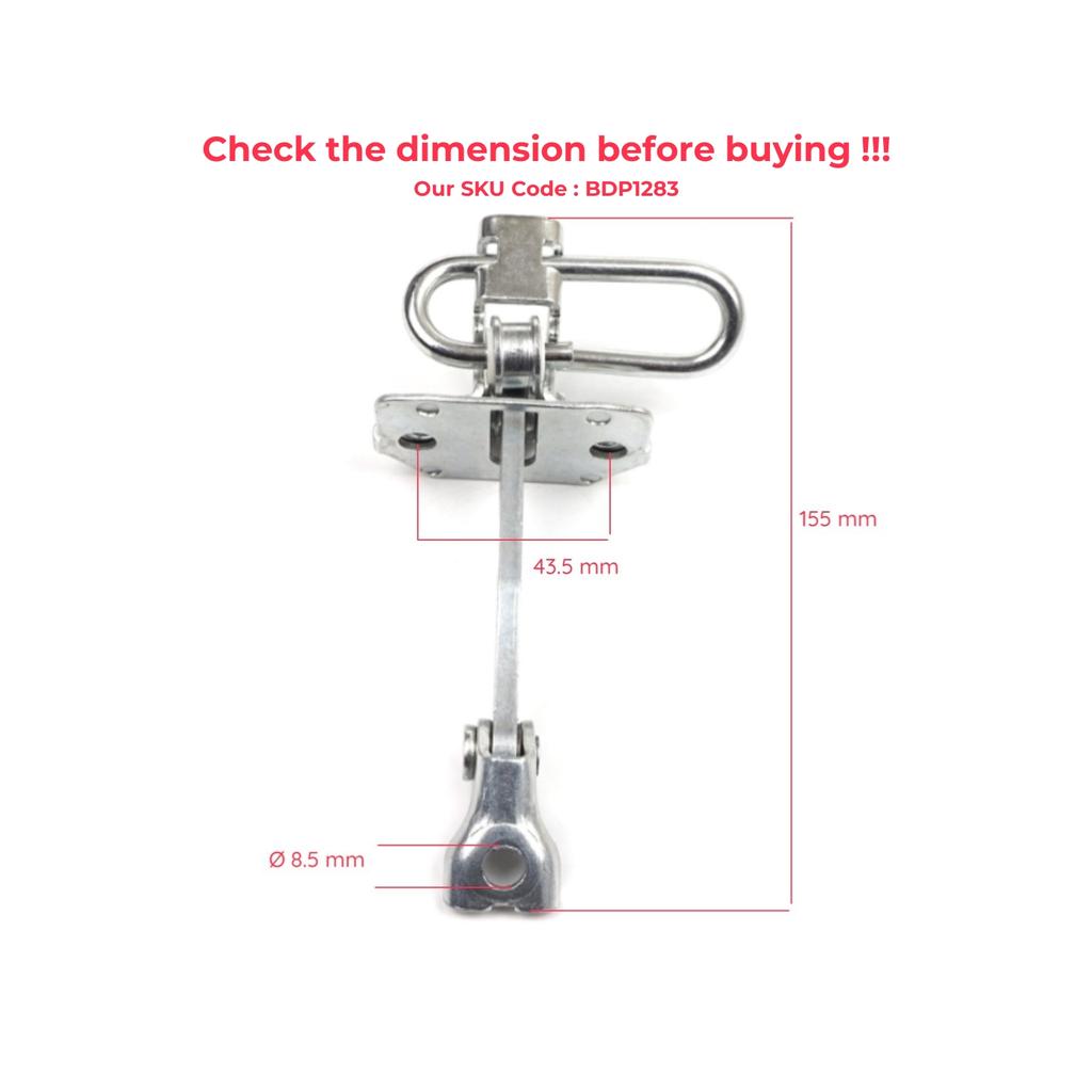 BDP1283 Rear Left or Right Door Catch Hinge Brake Stop Check Strap Limiter for Fiat Idea Lancia Musa 350 2004-2012 51782471