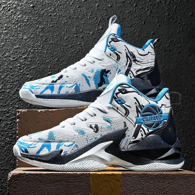 Мужская спортивная обувь. Брендовые профессиональные мужские баскетбольные кроссовки. Баскетбольные кроссовки. Нескользящие дышащие женские баскетбольные бутсы с высоким берцем.