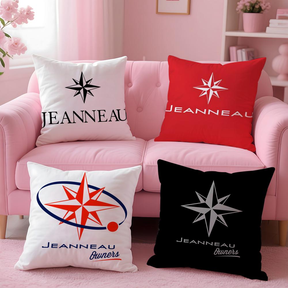 Brand JJeanneau Cushion Cover Breathable Linen Pillowcase Summer Odorless EcoFriendly Invisible Zipper Washable