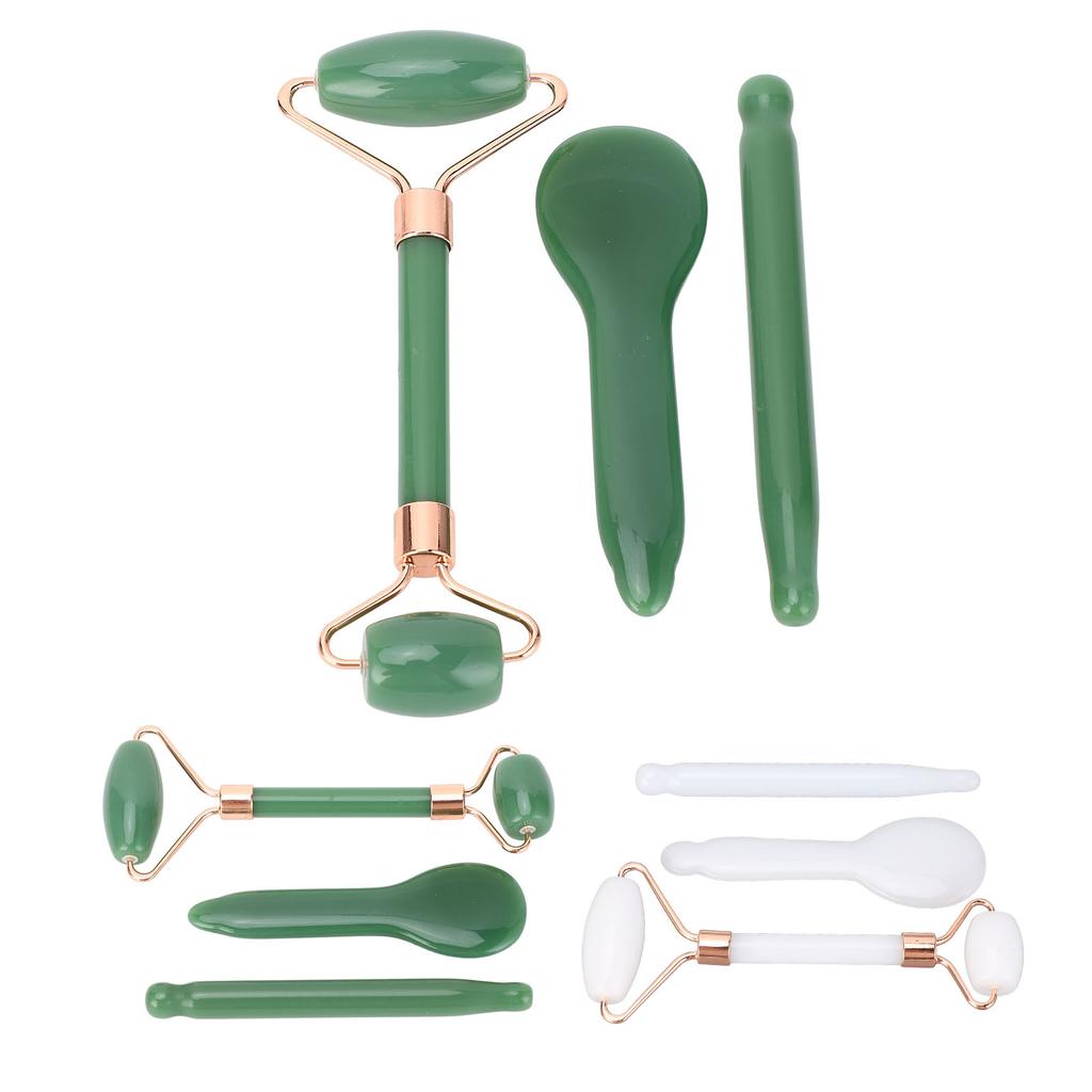 Face Relaxation Jadestone Roller Gua Sha Tools Double Head Manual Massage Facial Relaxation Massage 