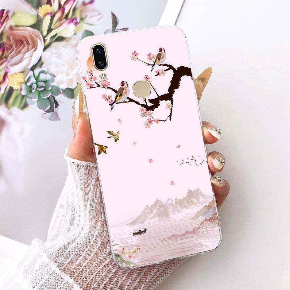 Case For Vivo V9 1723 Cover V9 Youth 1726 1727 Cartoon Soft Silicone Clear Funda For Vivo Y85 Y89 Z1 Z1i Cases VivoV9 V 9 Bumper