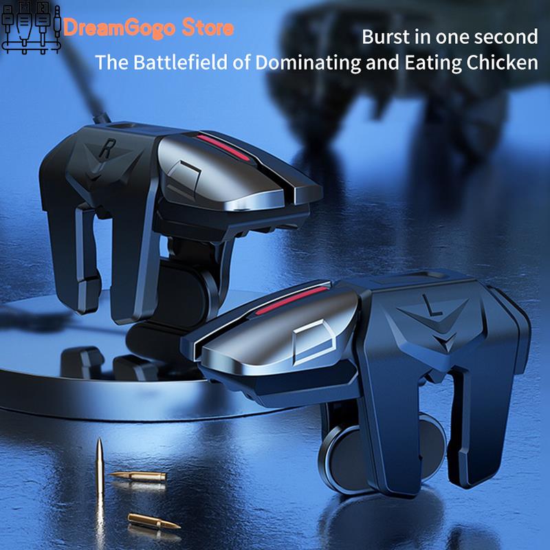 G21 Mobile Phone Game Trigger Gamepad Joystick 6-Finger Aim Shooting L1 R1 Key Button Game Fingertips For Game Controller 5