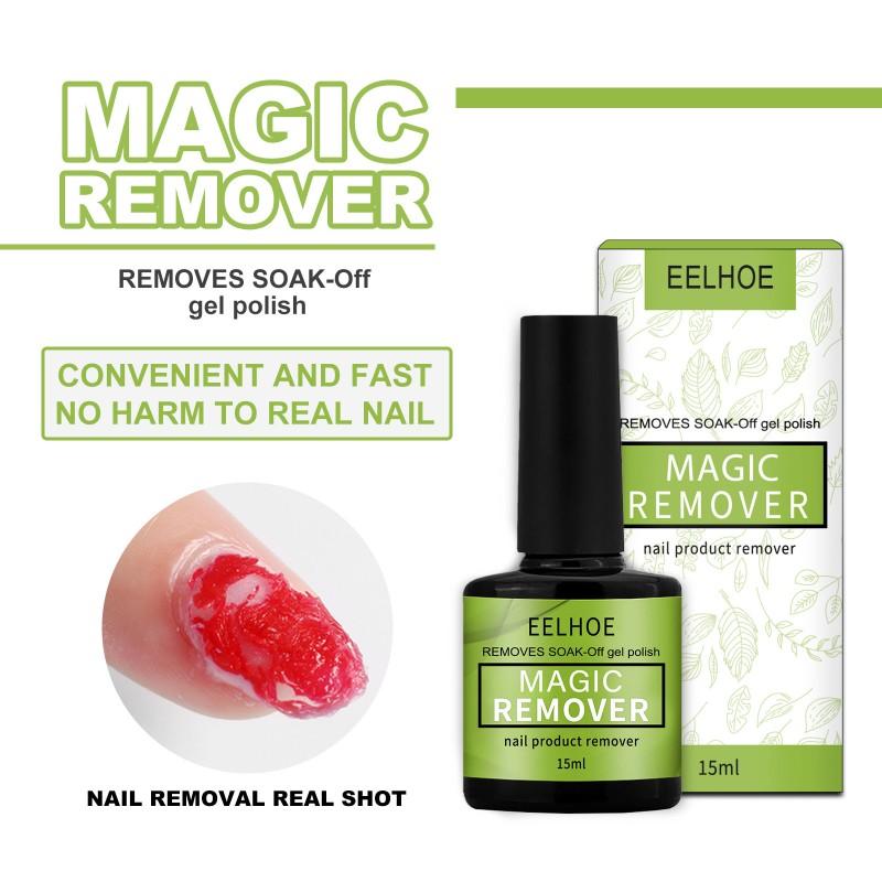 15 мл Magic Fast Remover Средство для снятия гель-лака для ногтей УФ-гель для снятия гель-лака Базовое средство для верхнего слоя Чистое средство для удаления