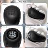 sakurawing Universal Shift Knob 5-Speed MT Car Compatible Toyota Rank AE86 M12 1.25 Custom PU Leather Stitching Black Full Leather