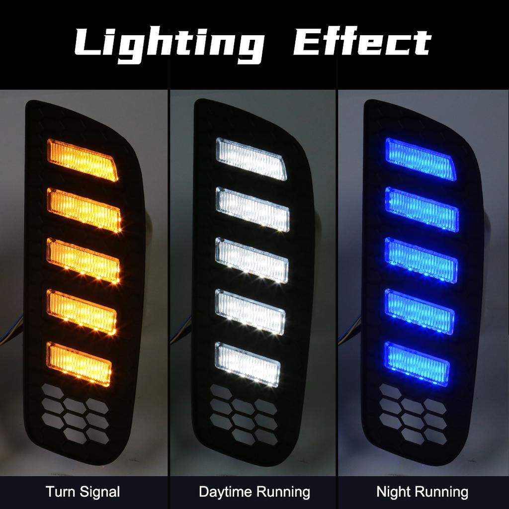 DRL For Mazda CX-50 CX50   LED Daytime Running Light Car Fog Dynamic Turn Signal Lamps White Yellow Blue Car Acssories