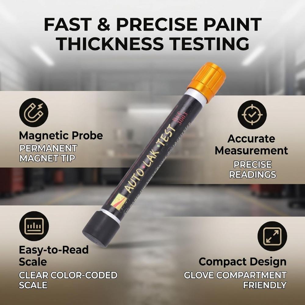 2PCS Waterproof Paint Coating Thickness Gauge Car Coating Tester Used Car Inspection
