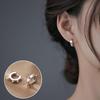 Круглые серьги-кольца Серьги-клипсы Панк-заклепки Серьги-клипсы для женщин и мужчин Серьги-клипсы