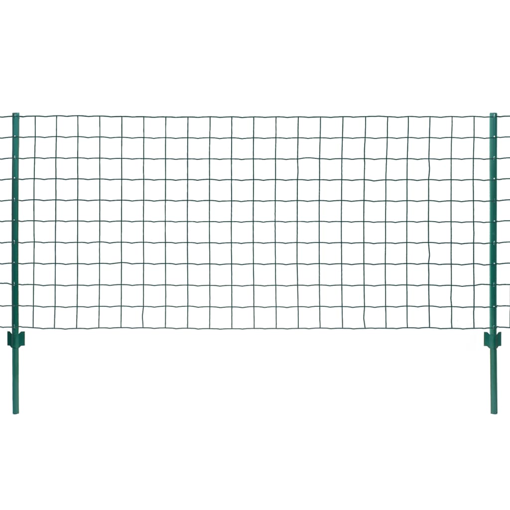 Vidaxl Euro Ogrodzenie, Stalowe, 20 X 1 M, Zielone