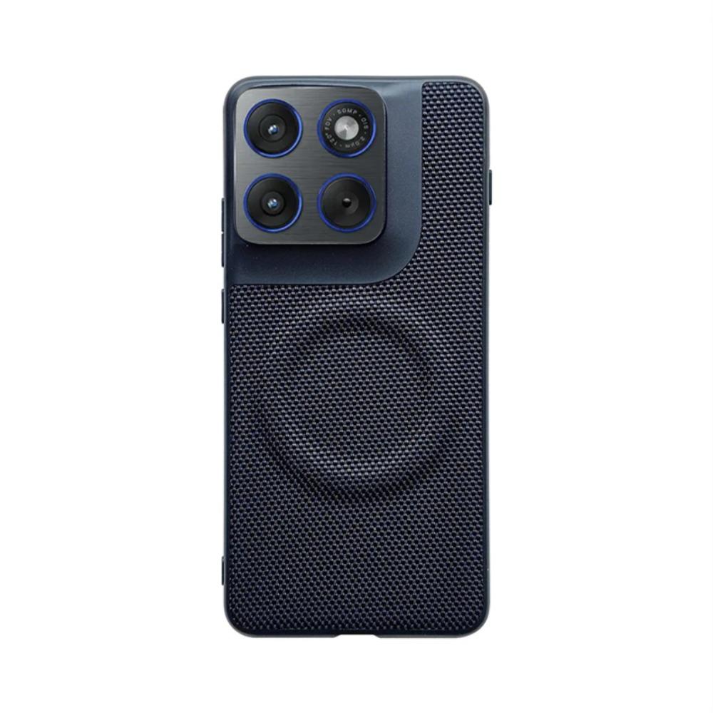 Деловой Sle Technology Плетеная кожаная магнитная чехол-книжка для Motorola Signature Edge70 Ultra Fusion для Magsafe Зарядка Защитная крышка