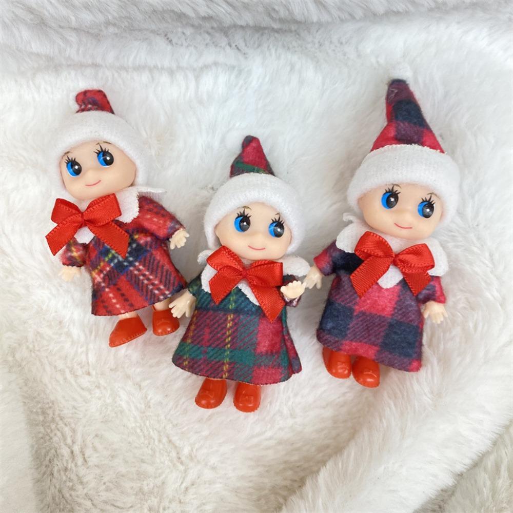 Christmas Mini Baby Elf Dolls Shining Kindness Craft Babies Doll Toy Decoration On The Shelf Gift For Girl Boy Kid