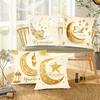 Eid Mubarak Cushion Cover Pillow Case Ramadan Kareem Decoration For Home Muslim Islam Party Decor Eid Al Adha Supplies