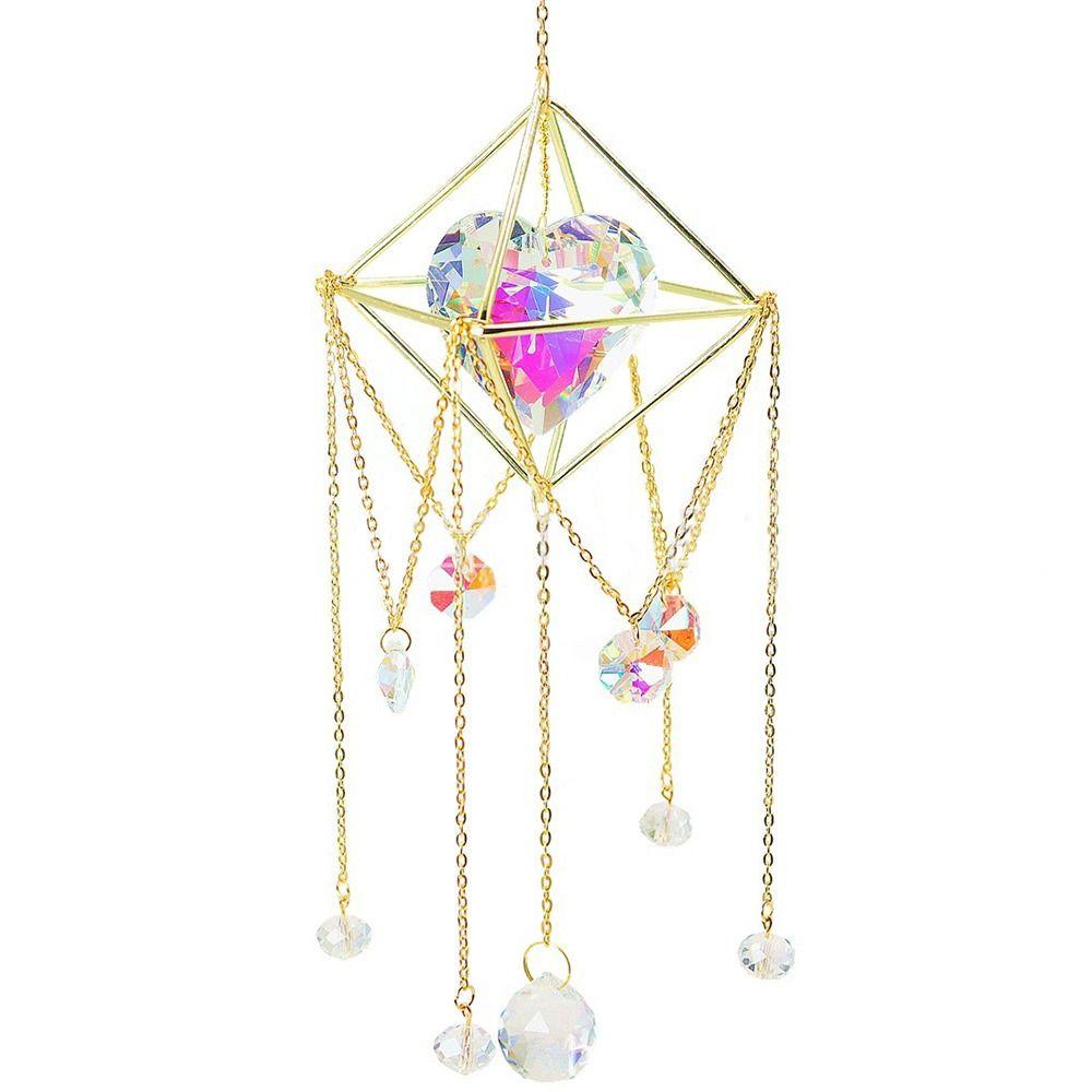 Украшения Солнечный свет Преломление Подвесной колокольчик Радужный цвет Ловцы солнца Кристалл Призма Подвеска
