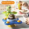 Desktop Spinner Toys Cat with Suction Cup Cute Frog Dog Chick Rotating Bear Dinosaur Rattles Emotional