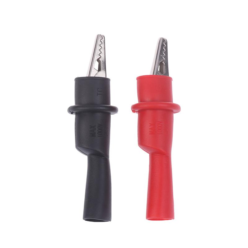 2 шт. мультиметра Push On зажим типа «крокодил» P2008 встроенный 2 мм зонд изолированный зажим типа «крокодил» для электрических испытательных зондов