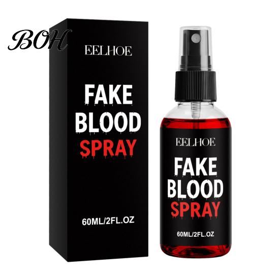 Halloween Fake Blood Kit Blood, Realistic Coagulated Gel/Spray/Paint, Special Horror Movie Makeup Accessories Effect Prop for Zombie Vampire Cosplay,