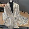 2024 Korean Butterfly Imitation Cashmere Dual-Sided Scarf/Shawl - Tencel Cotton for Office & Air-Conditioned Rooms