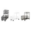 Under Desk Utility Cart Mobile Shelf, Storage Basket, Mobile Rolling Cart for Dorm
