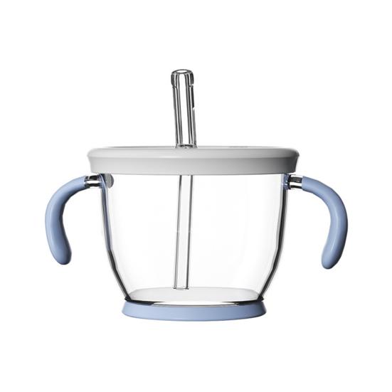 150ml Drinking Cup with Handles Baby And Toddler Sippy Cup Capacity Silicone Straw Easy-to-Grip Handle Mini Cup Reusable Children Tumbler