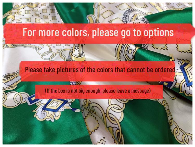 «Ткань ципао с принтом из атласного шелка и лента для головного убора»