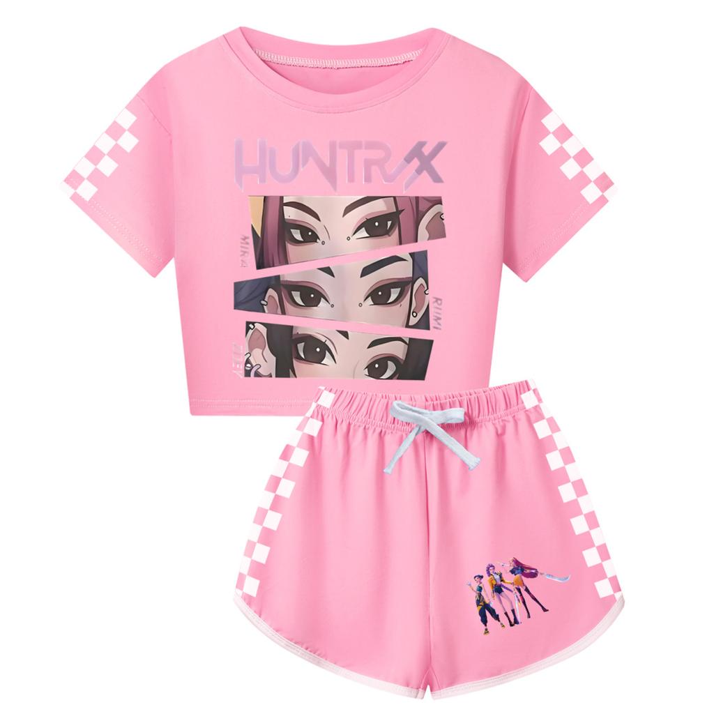 Hildren's Hooded Athletic Tracksuit Unisex Two-Piece Running Clothing Long Sleeve Pullover Hoodie Sweatshirt + Track Pants Set