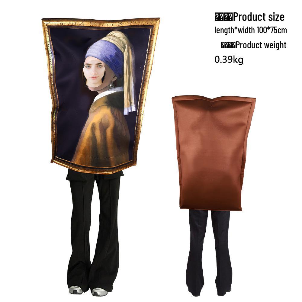 Костюм на Хэллоуин Мона Лиза Комбинезон для школьных выступлений