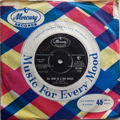 7-дюймовая пластинка LEROY VAN DYKE - Big Man In A Big House / Faded Love 45AMT1173 Mercury 1961 UK Поп Б/У