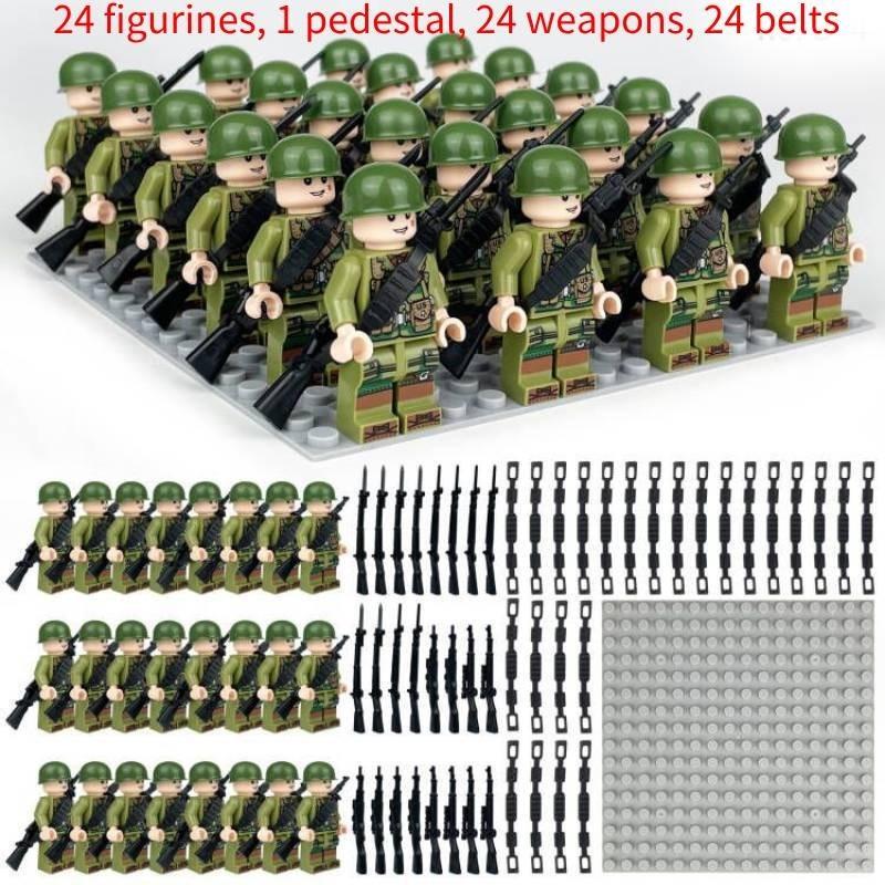 Small Particle Soldier Building Blocks Durable Abs Plastic Construction