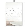 Sand Falling Calm Beach Arch Desert Walk Dry Flowers Wall Art Print Canvas Painting Nordic Poster Decor Pictures For Living Room