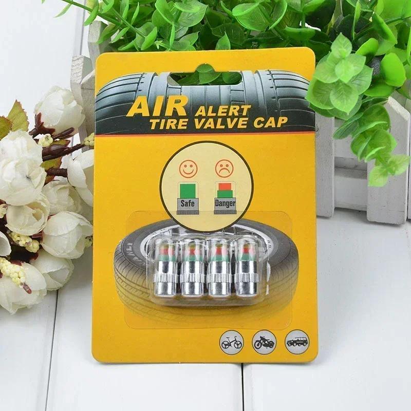 2/4pcs Tire Pressure Gauge Indicator Alert Monitoring Valve Cap Sensor External Valve Detection Car Tire Pressure Indicator