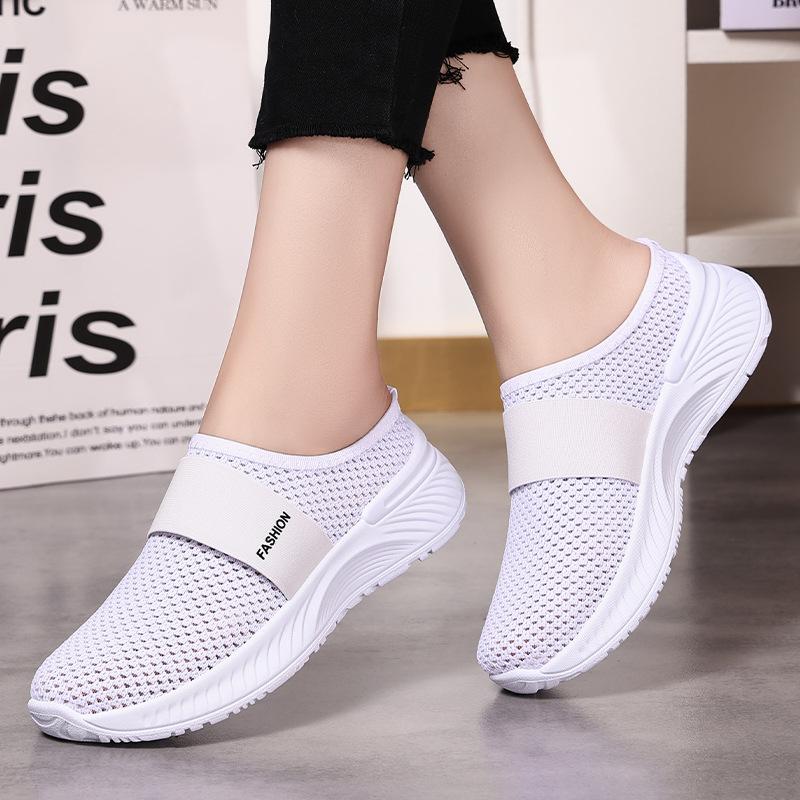 Shoes Women's Summer Casual Shoes Are Breathable and Not Stuffy, Mesh Shoes, One Foot and a Half Slippers, Soft Soles Are Not Tired, Lazy Shoes