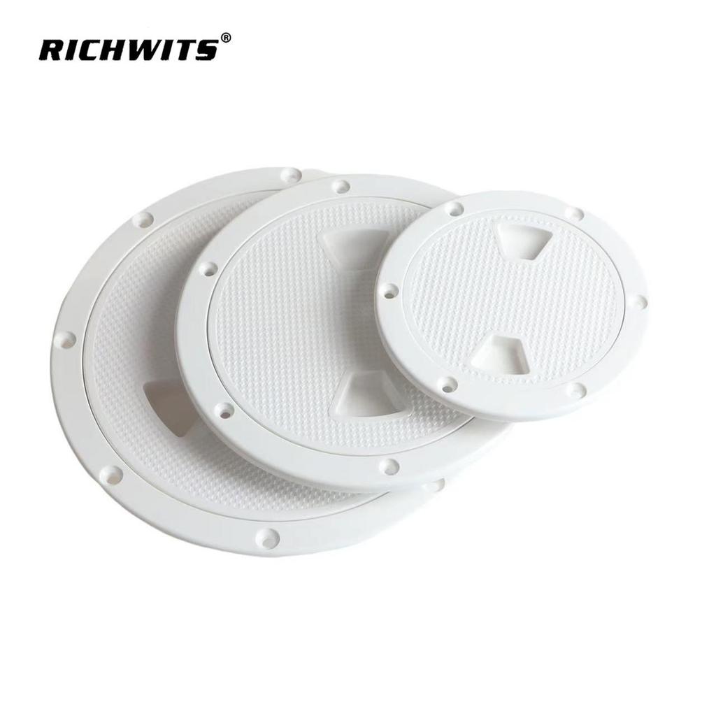 Round Deck Hatch Cover for Yacht Inspection - Marine Hardware