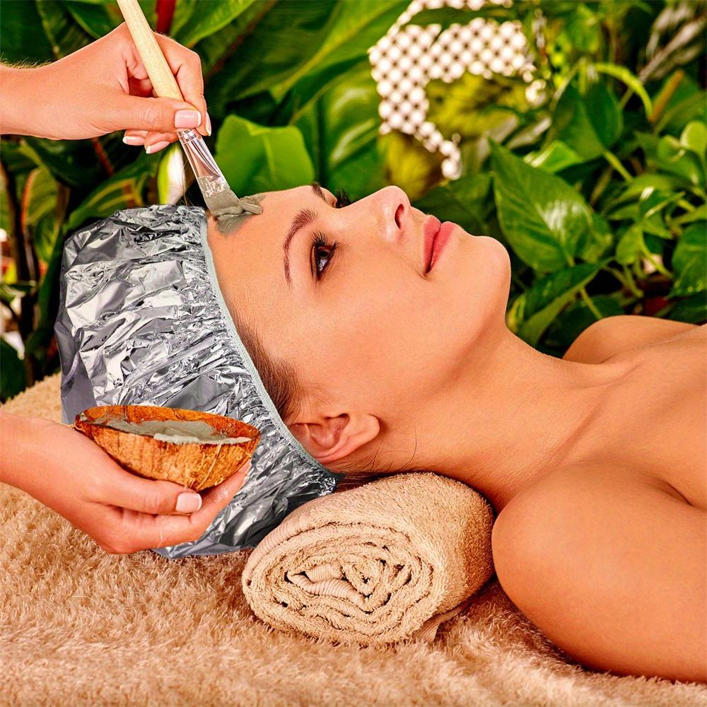 12 шт./уп. Шапочки для глубокого кондиционирования из алюминиевой фольги, многоразовые шапочки для обработки волос, шапочки для окрашивания волос, шапочки для душа для домашнего салонного использования