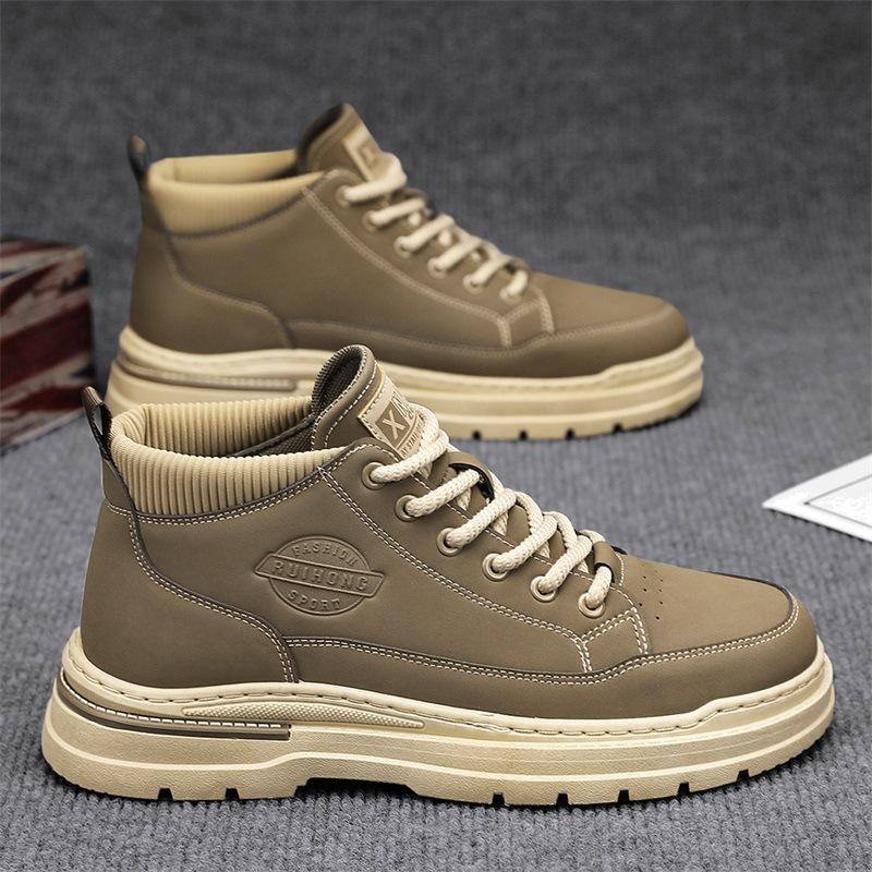 Autumn and Winter New Casual Low-top Socks Mouth Martin Boots Fashion Work Shoes Labor Insurance Shoes Men's Shoes