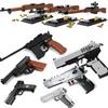 Набор Технического Оружия Револьверные Пистолеты Наборы SWAT Военный Вторая мировая война Оружие Модель Строительные Блоки Игрушки для Мальчиков Desert Eagle Армейский Марк Пистолет