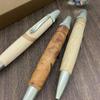 Luminio Wooden Wooden Shaft Ballpoint Pen Jet Stream Thick Shaft Precious Wood Made in Japan Craftsman Handmade with Jet Stream Refill to Jingu