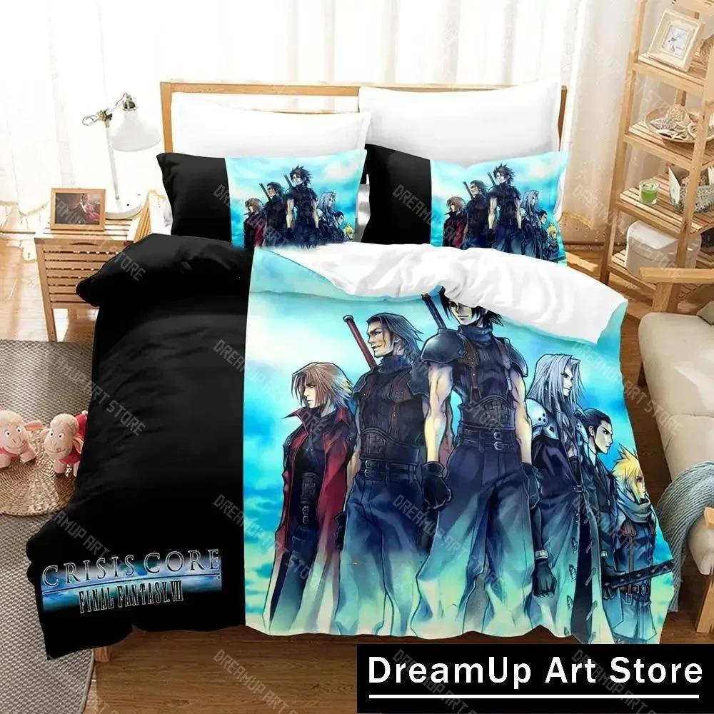 3D Принт Игра Crisis Core Final Fantasy Vii Постельный Комплект Мальчики Девочки Полуторный Двуспальный Кинг Сайз Пододеяльник Наволочка Кровать Мальчики Взрослый