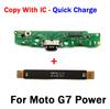 Протестировано для Moto G6 G7 G8 G9 Play Plus Power G11 G111 Плата разъема порта зарядки USB с шлейфом материнской платы