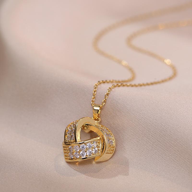 Простой геометрический комплект украшений для женщин, новинка 2023 года, модные серьги золотого цвета, ожерелье, аксессуары для свадебной вечеринки