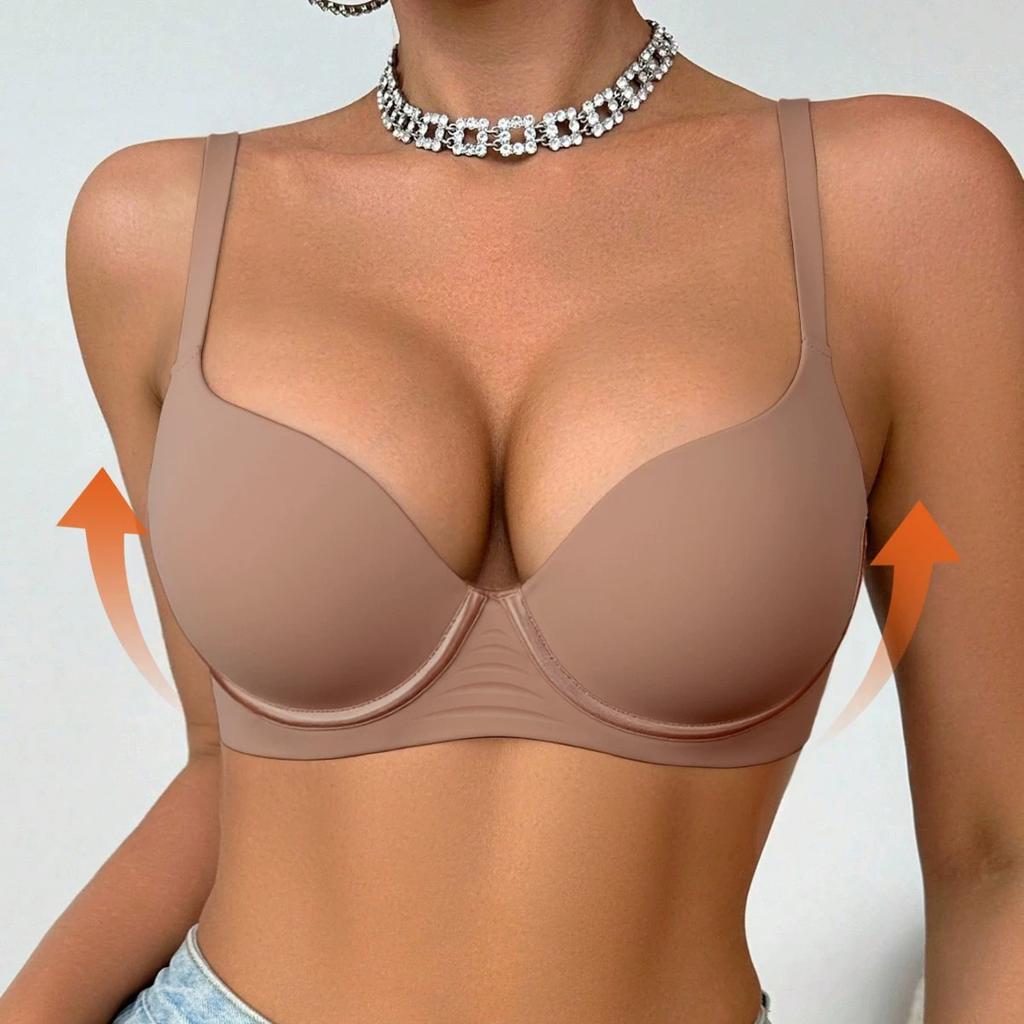 South East Asia Sexy smooth-faced seamless thin cup underwear Summer small breasts gather and close sub-breasts Anti-sagging bra
