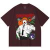 230 Gsm 100% Cotton Chainsaw Man V46 Denji Print Unisex Heavy Cotton T Shirt
